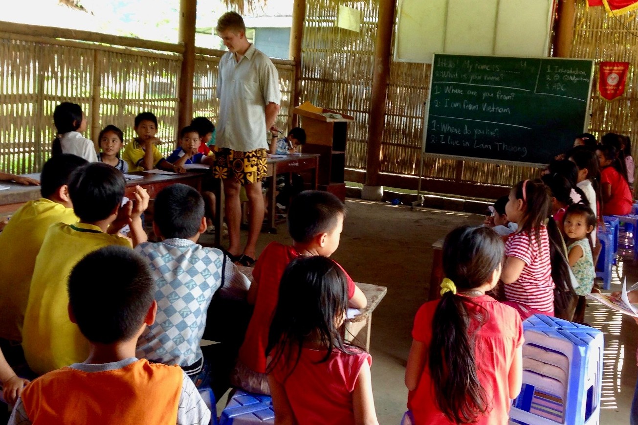 Englisch unterricht vietnam freiwilligenarbeit schule