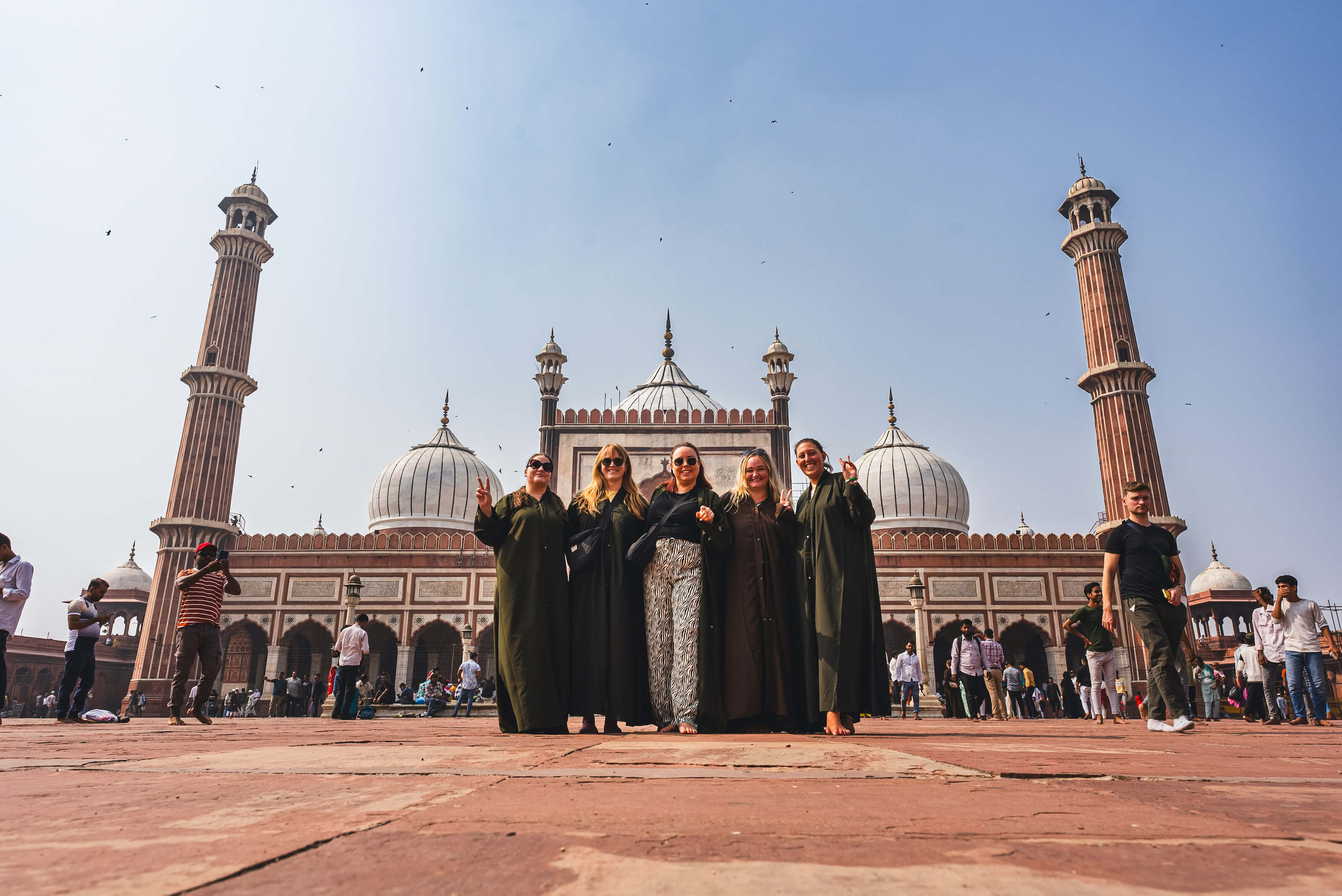 Indien delhi moschee