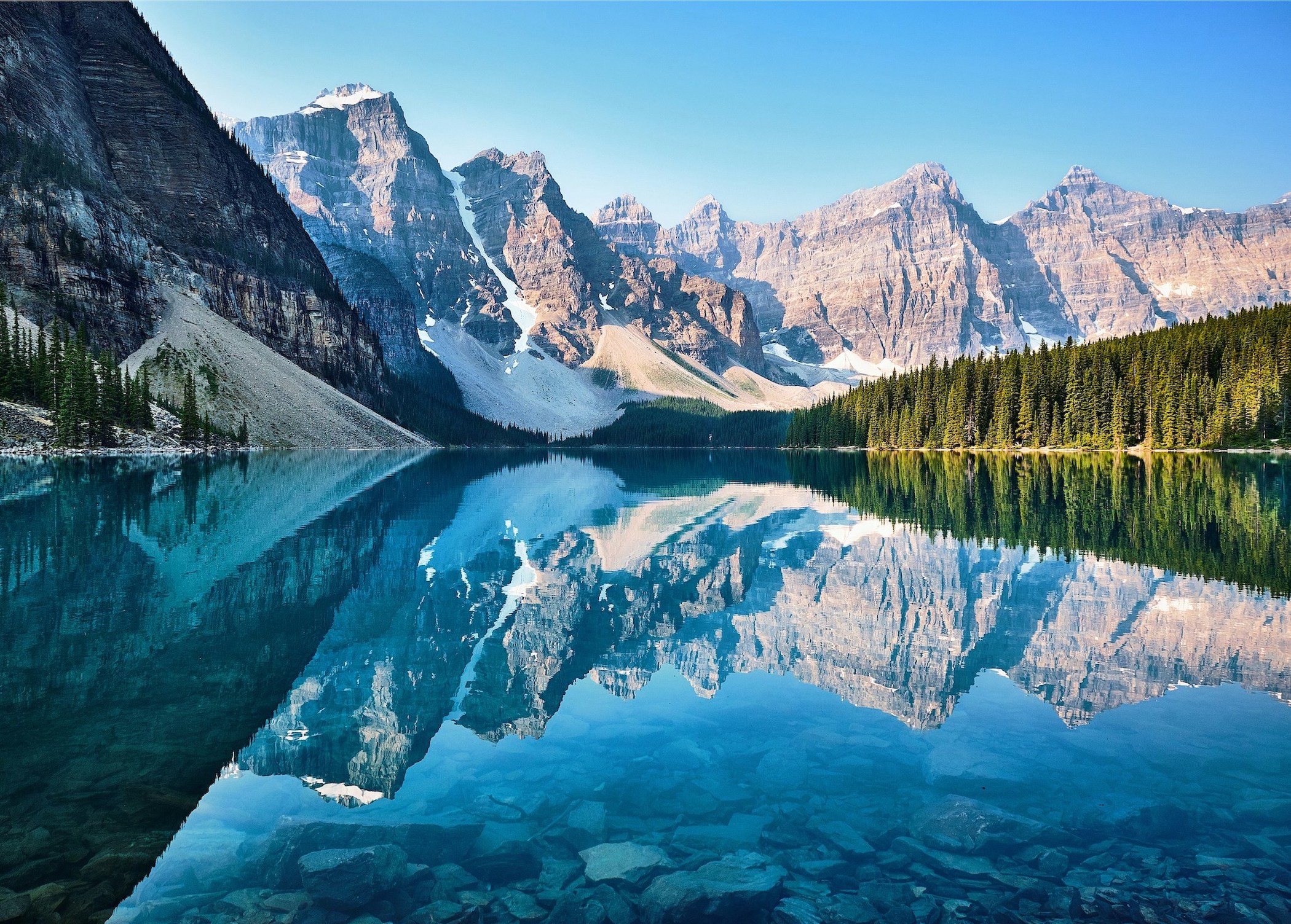 Kanada moraine lake
