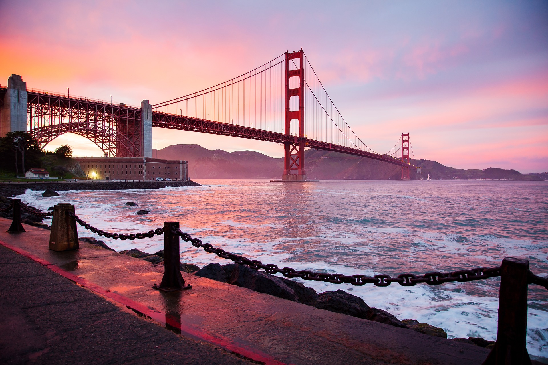 Adventure trip usa golden gate bridge